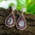 Import Models New Multi Color Crystal Drop Earrings Women Fine Silver Earrings Wedding Party Jewelry from China