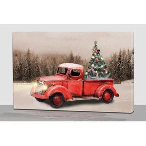 Modern Art Paintings LED Picture Christmas Canvas
