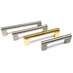 Modern cabinet handles and knobs for metal kitchen brushed nickel cabinet handle drawer door furniture handle