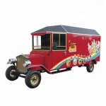 Modern design 2 seater royal mobile vending car electric food truck