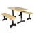 Import Modern furniture fiber glass industrial restaurant benches and dining tables from China