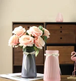 modern home decoration glass flower vase for hotel decor
