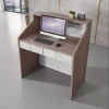 Modern luxury design walnut solid wood counter office reception table reception desks