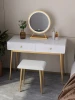 Modern small bedroom light luxury desk storage cabinet integrated nordic modern makeup dresser