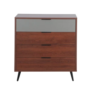 Modern Storage Drawers of Chest Oak Color Living Room Furniture Storage Cabinet