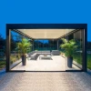 Modern Waterproof Louver Roof System Kits Electric Gazebo Garden Bioclimatic Outdoor Aluminium Pergola