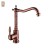 Import Most Popular Ceramic Cartridge Single Handle Copper Plated Rose Gold Bathroom Faucet Mixer Tap from China