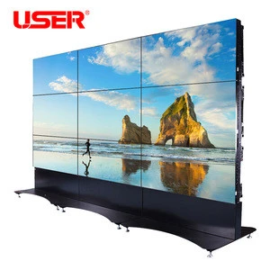 most popular full HD lcd digital billboard with 3x3 lcd video wall
