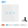 Motorized Curtain electrical Roller Blinds Tuya App Remote Control Wifi Smart Curtain Switch With Alex