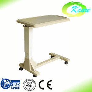 movable height adjustable hospital over bed table hospital bed dining table