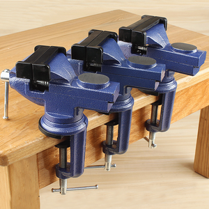 Multi-function 360 Degree Woodworking Table Vise With Round Anvil