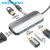 Import Multi-function Type-C to HDMI /VGA / USB3.0*3/PD Docking Station 0.15m Gray Metal Type from China