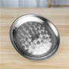 Multiple size stainless steel round dinner plate food fruit serving tray