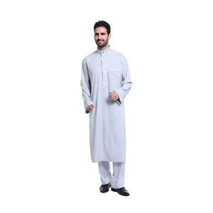 Muslim Men Ethnic Dubai Salwar Kameez Two Pieces Men &#39;s Suits Islamic Clothing Kurti