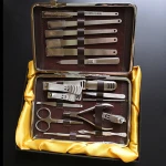 Nail Care 17Pcs Personal Manicure & Pedicure Set Travel Grooming Kit Men/Women