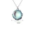 Natural Gemstone Necklace The Moon Stone Fashion Forest 925 Sterling Silver Clavicle Chain