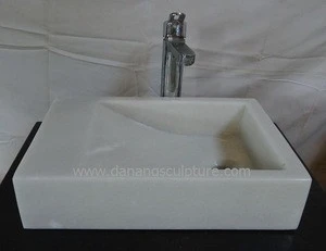 Natural marble square bathroom sink DSF-B03