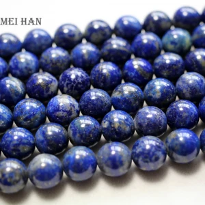 Natural mineral 10mm Afghan Lapis lazuli semi precious stone gemstone loose beads for jewelry making