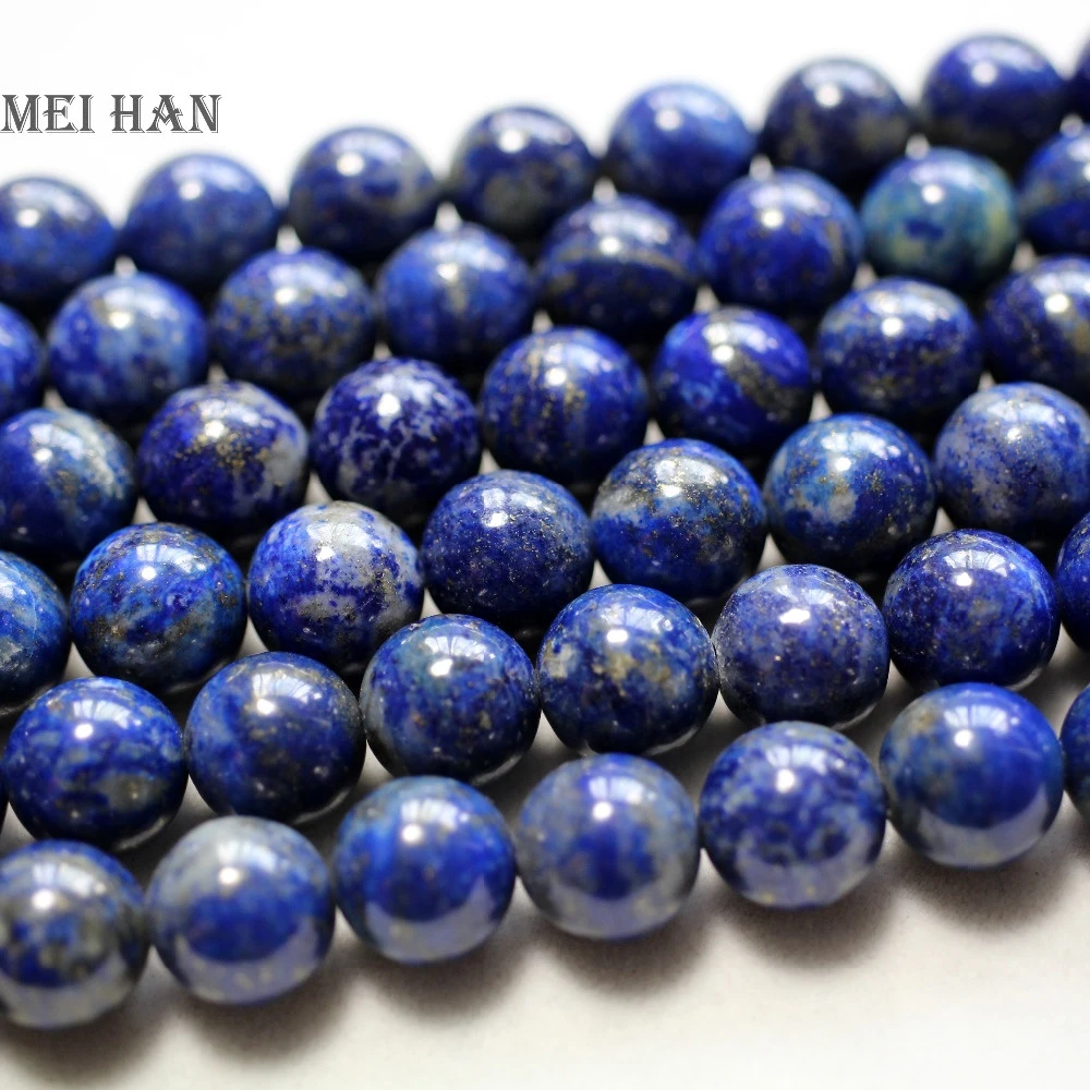 Natural mineral 10mm Afghan Lapis lazuli semi precious stone gemstone loose beads for jewelry making
