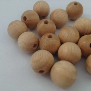 Natural Round Wood Beads Loose Spacer Beads For DIY Jewelry Making 15mm