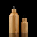 Naturally bamboo products 10ml 50ml 100ml Wood essential oil dropper bottle