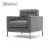 Import navy blue office executive single seat sofa with stainless steel legs from China
