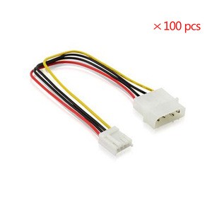 New 4 Pin IDE Power Supply to Floppy Drives Adapter Cable Computer PC Big 4p Small 4p Power Cord Floppy Drive Connector