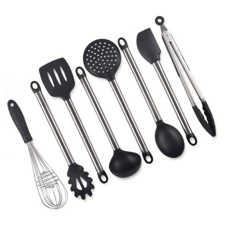 New 8-piece cookware set non-stick heat-resistant food grade silicone kitchen utensils