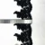 Import New arrival flower embroidery bridal beaded lace trim black from China