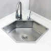 New Customizing Restaurant Hotel Dish Washing 304 Stainless Steel Kitchen Corner Sinks