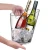 Import New design 6.5L Clear plastic wine cooler bucket champagne ice bucket with lid for parties from China