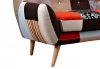 New design living room upholstered patchwork fabric one seat chair