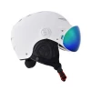 New design model snow helmet integrative with magnetic ski glasses