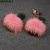 Import New Design Slides Top Quality  Women Fur Sandals Big Fluffy Fur Slippers from China