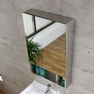 New Design stainless steel Wall Mounted Bathroom Mirror Cabinet