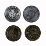 New product exclusive design metal gold brass 3d souvenir antique old coin for collectible