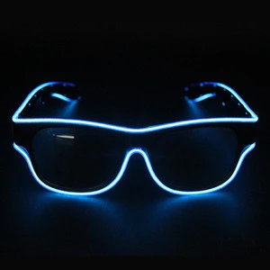 New Product High Quality USB Rechargeable Led EL Wire Sunglasses/ EL Sunglasses