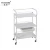 Import new products universal wheels metal stand white drawer spa beauty salon trolley cart from China