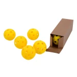 new sports durable 40 hole outdoor indoor pickleball  indoor sports yellow 26 holes of pickleball