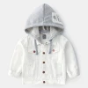 New spring style children&#039;s wear cartoon style white denim boys jacket