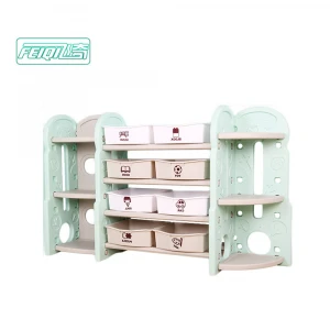 New style Kids plastic daycare bookshelf baby cabinet toy storage shelf bedroom children furniture sets