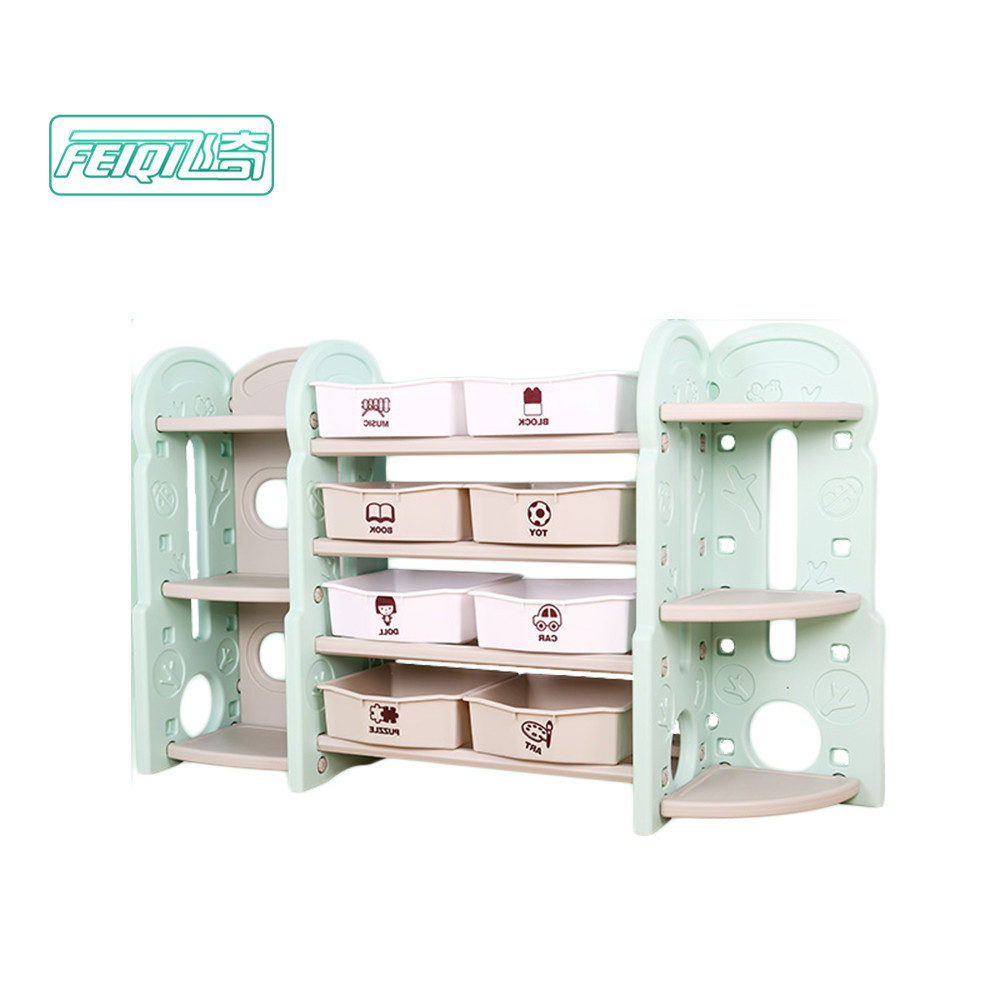 Buy New Style Kids Plastic Daycare Bookshelf Baby Cabinet Toy Storage ...