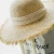 Import new style summer straw hat cheap price high quality beach hats sunshade lace women straw hat from China