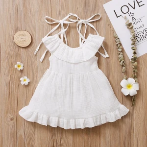 Newborn Baby Dresses Cotton Summer Baby Girls Slip Dress