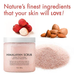 Newly Natural Organic Private Label Skin Pink Fruits face Body Himalayan Salt Scrub