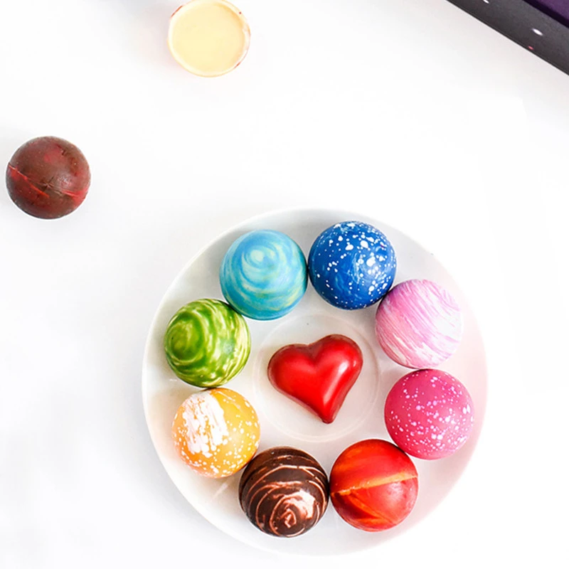 Non-stick BPA-Free High Quality Rose Heart Golf Shape Chocolate Moulds Food Safe Plastic Clear Polycarbonate Chocolate Molds