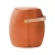 Import Nordic creative designer wooden bucket fabric with high density foam round stool for living room from China