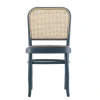 Nordic Style Hoffman rattan back upholstered seat beech wood Cane dining chair