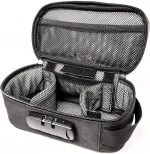 OEM Custom Carbon Lined Odor Tobacco Smell Proof Case Bags With Combination Lock