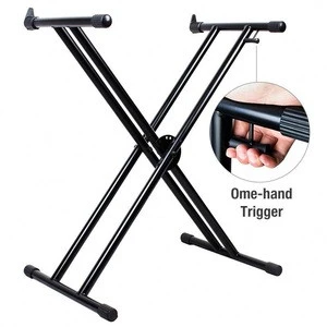 OEM Heavy Duty Professional Piano Double X Keyboard Stand Music for Music Instrument